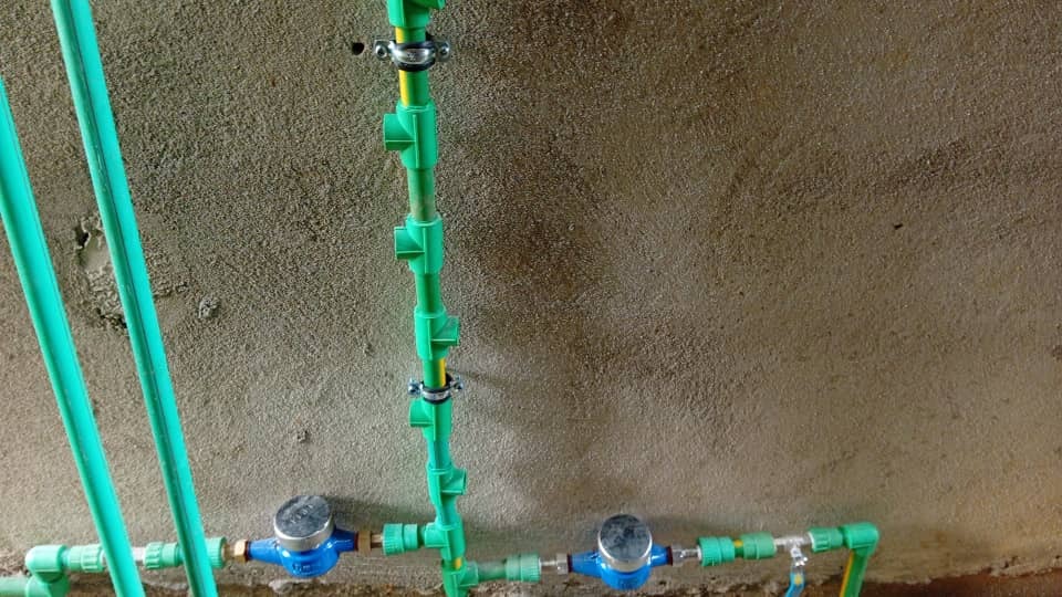 Installation compteurs d'eau